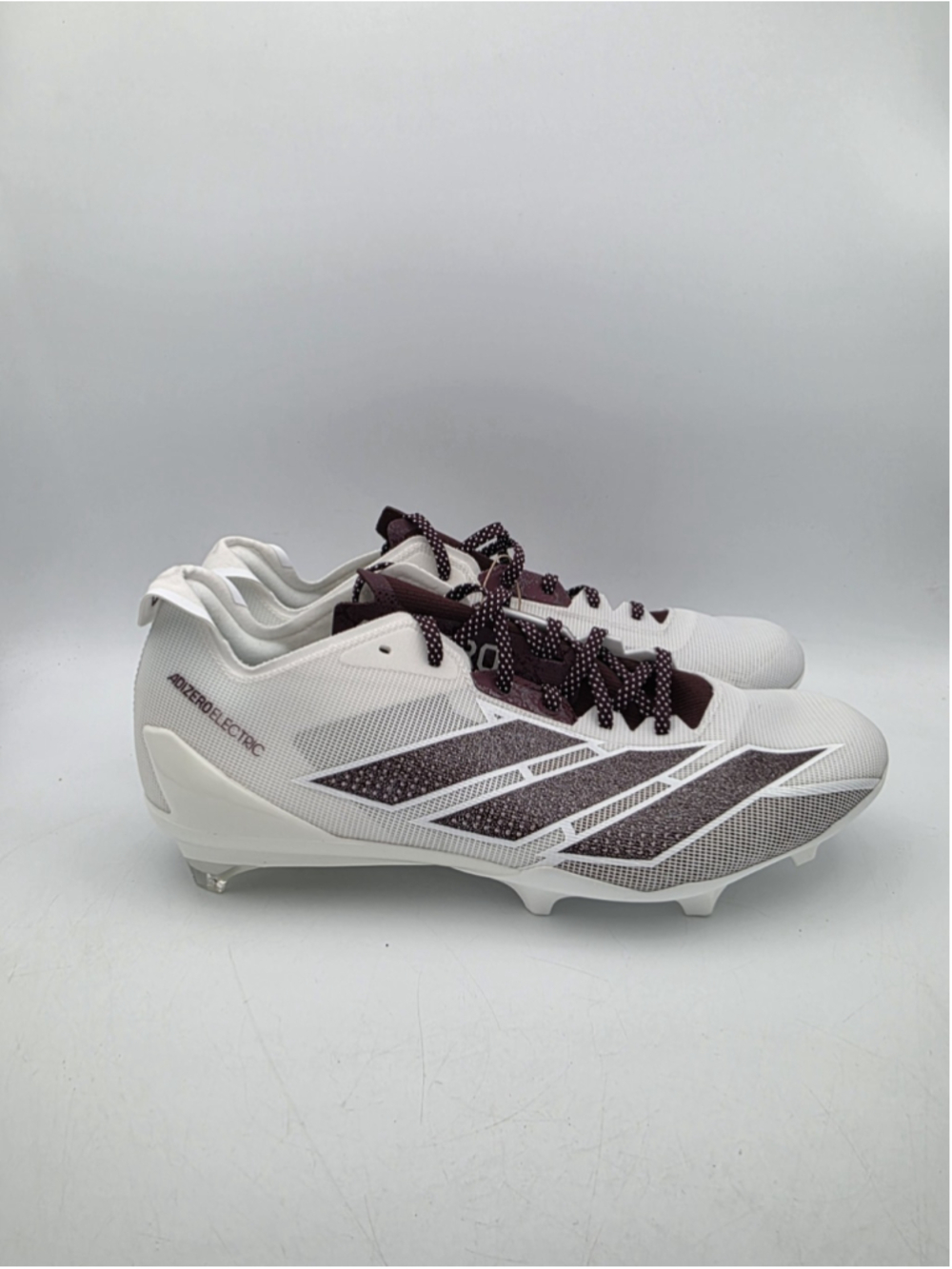 Adidas Adizero Electric IE6289 Football Cleats White Maroon Size 12